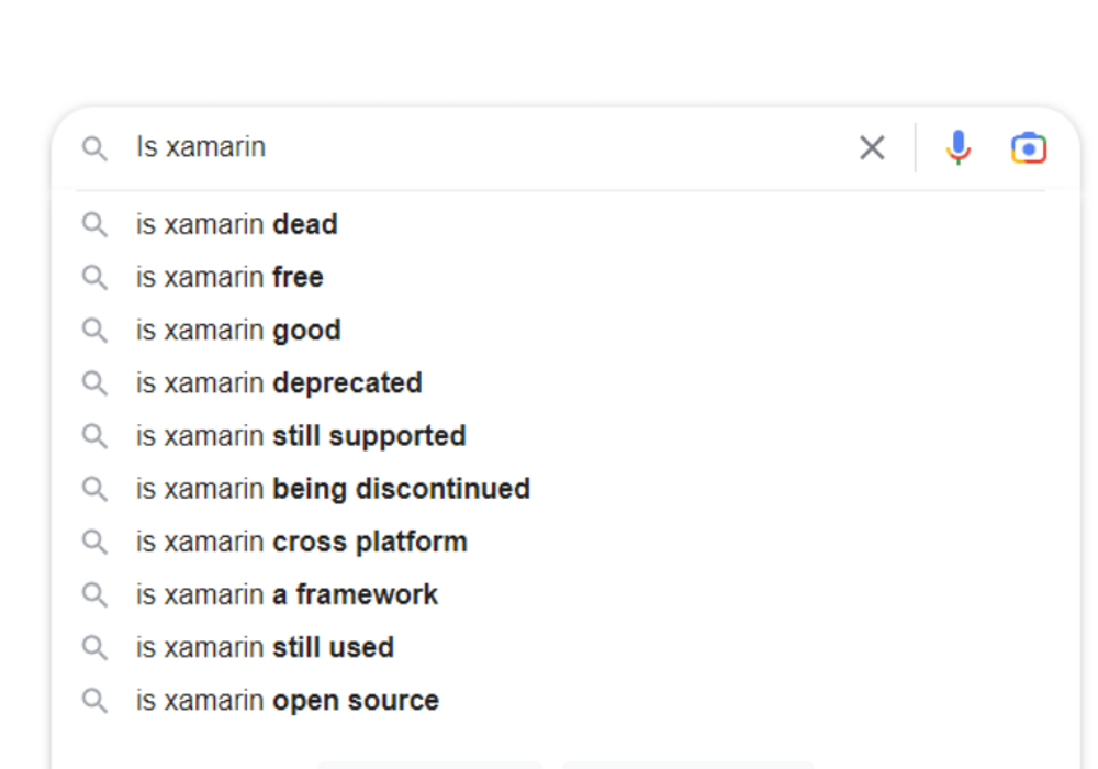 Xamarin Search