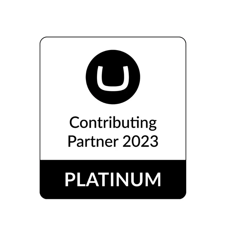 Umbraco contributing platinum partner 2023 logo