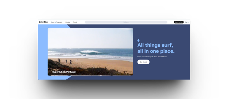 Surfline website screenshot