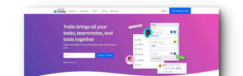 Trello website screenshot