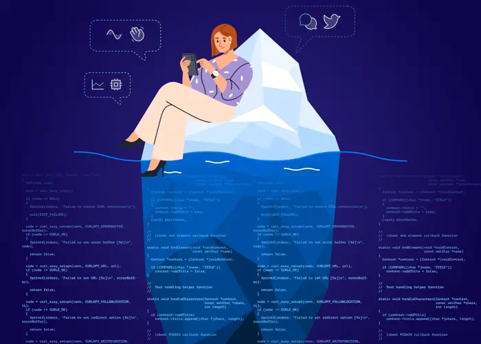 Customer Interacting Smoothly With A System While Its Inner Workings Are Hidden